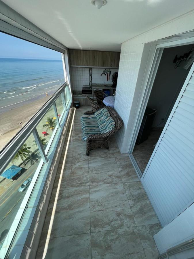 Mongagua Com Vista Para O Mar Pe Na Areia 외부 사진