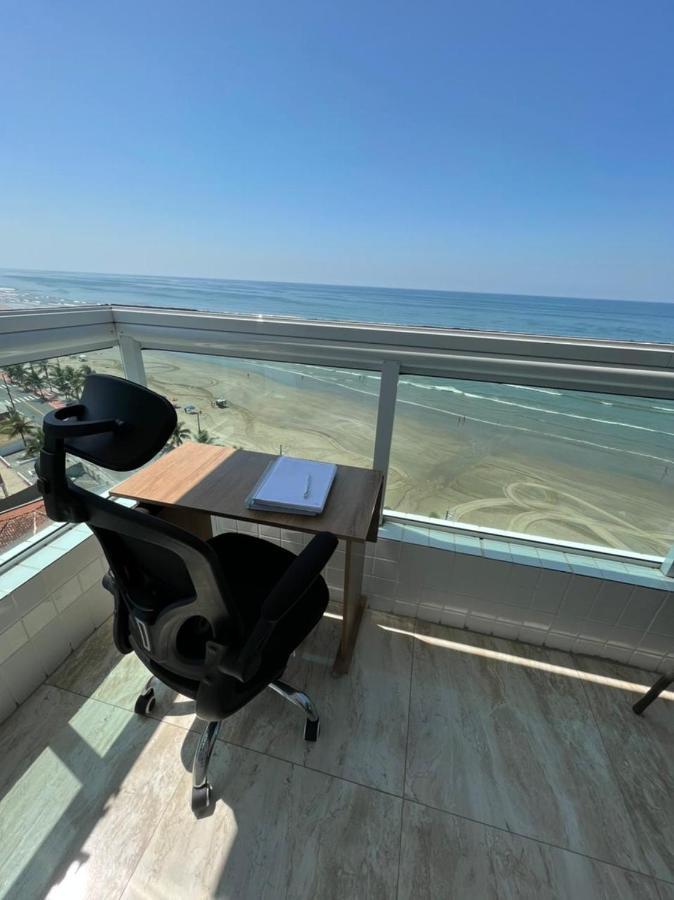 Mongagua Com Vista Para O Mar Pe Na Areia 외부 사진
